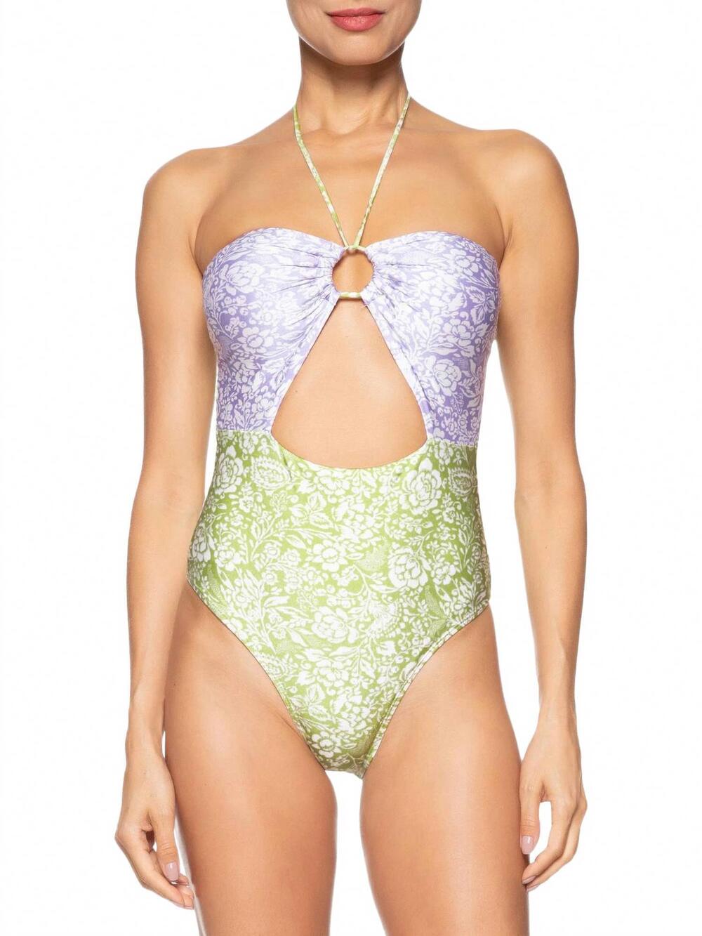 NEW STYLISH SWIMWEAR sanctuary one piece swim suit in green
